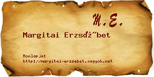 Margitai Erzsébet névjegykártya