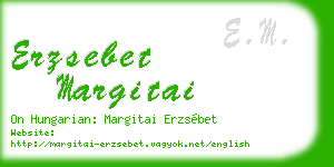 erzsebet margitai business card